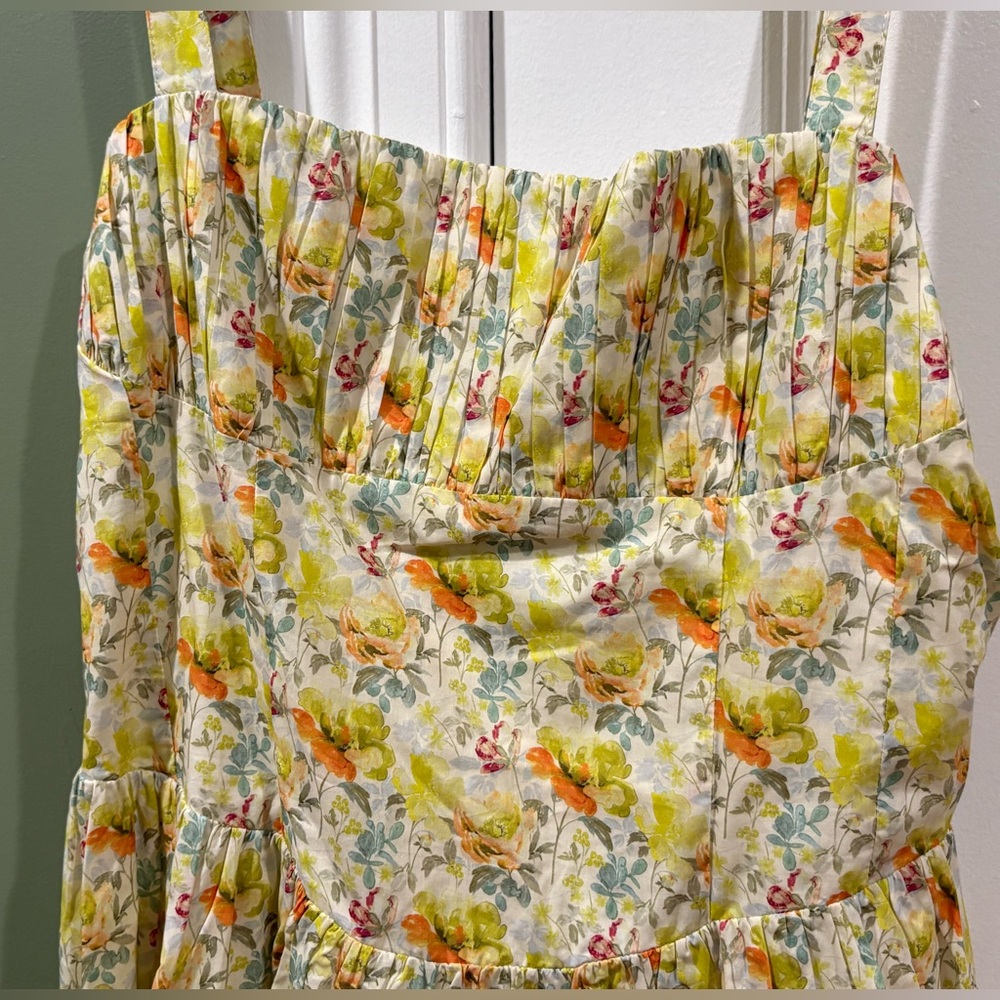 Astr Floral Milkmaid Mini Dress - Picture 9 of 13